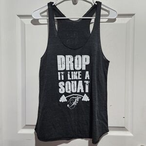 American Apparel Flex Till You're Famous Dark Gray Top